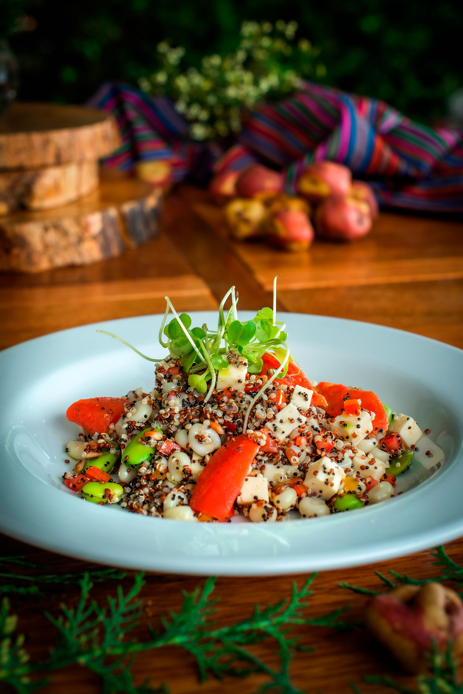 Plato de la carta Kay Pacha Huaraz